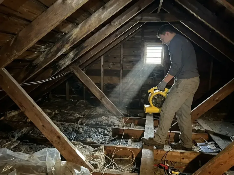 attic-water-damage-drying-proc-007 — frequently asked questions, Emergency Water Extraction & 24/7 Flood Response in Brookwo…